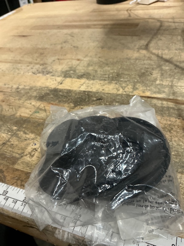 Photo 1 of (2 Pack) Exact Replacement for InSinkErator STP-PL/STPPL Black Rubber Sink Stopper for Garbage Disposal – Compatible with Standard 3-1/2" Drains from Kohler, Waste King, Whirlpool, and More