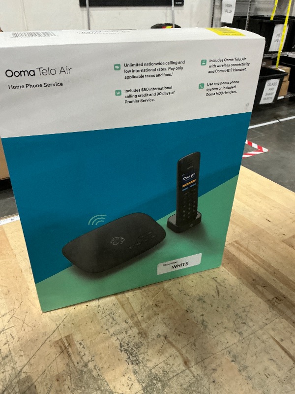 Photo 1 of **FACTORY SEALED** Ooma Telo Air 2 Wi-Fi Free Internet Home Phone Service and HD3 Cordless Handset. Affordable landline Replacement. Unlimited Nationwide Calling. Mobile app. Low International Rates. Blocks robocalls.