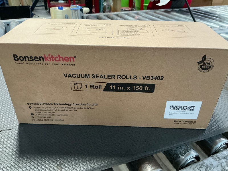 Photo 1 of [2025 New] Bonsenkitchen 11” x 150’ Vacuum Sealer Bags Rolls with Cutter for Food Storage, Commercial Grade, BPA Free, Great for Meal Prep and Sous Vide Cooking