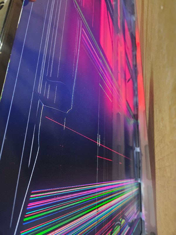 Photo 1 of ** Broken screen, final sale ** TCL 75-Inch Class Q65 QLED 4K Smart TV with Fire TV (75Q651F, 2024 Model), Dolby Vision, HDR PRO+, Dolby Atmos, Alexa Built-in with Voice Remote, Apple AirPlay 2 Compatibility, Streaming Television