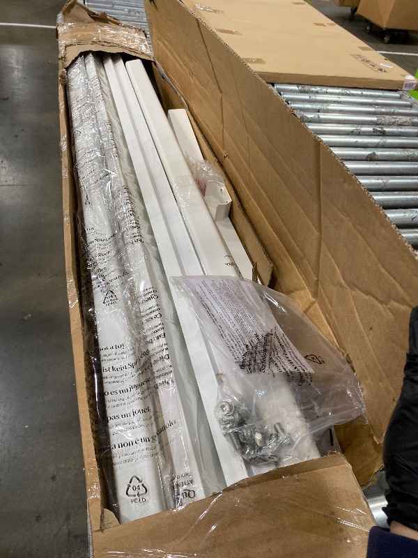 Photo 1 of ********MISSING PARTS-FOR PARTS ONLY, FINAL SALE*************
ZINUS Arnav Metal Platform Bed Frame, Wood Slat Support, No Box Spring Needed, Easy Assembly, White, Full