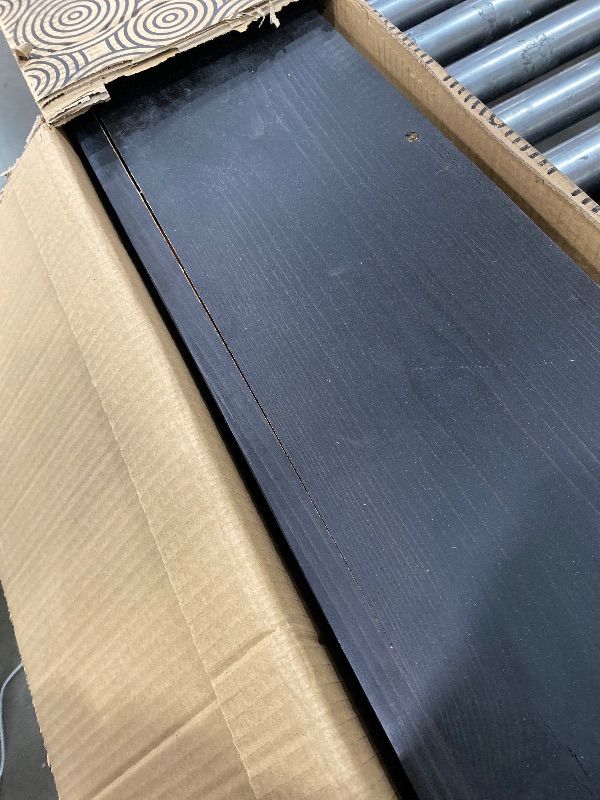 Photo 1 of ***************HAS A CRACK ON ONE OF THE CORNERS*************
Avana Farmhouse Fireplace Mantel - Handcrafted Wood, 72" x 8" x 5" - Espresso Finish