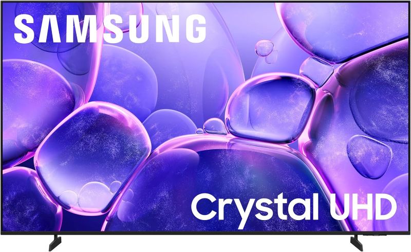 Photo 1 of **SMASHED SCREEN FINAL SALE**Samsung 75-Inch Class Crystal UHD U8000F 4K Smart TV (2025 Model) Endless Free Content, Crystal Processor 4K, MetalStream Design, Knox Security, Alexa Built-in
