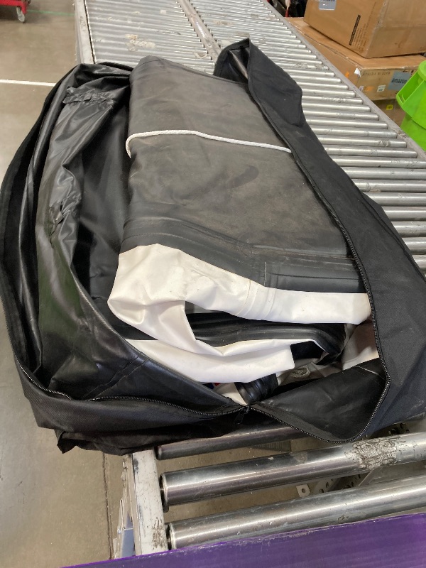 Photo 1 of **MISSING OARS AND SEATS**elelife 10FT Inflatable Boat,2-3Person Portable raft,2 Aluminum seat Board and 5 Aluminum Floor,3 Independent air Tubes,14 inch Large Float.No disassembly Required, Ultra Portable Design (10FT)