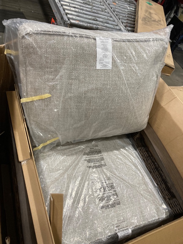 Photo 1 of **1 CHAIR ONLY**Signature Design by Ashley Paradise Trail Outdoor Swivel Upholstered Lounge Chair Set, 2 Count, Beige