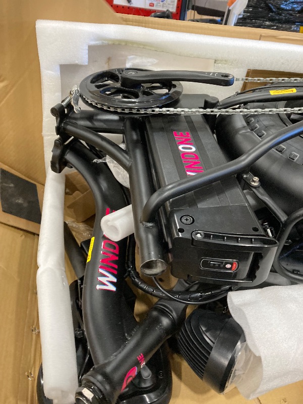 Photo 1 of *****MISSING KEY*****
Windone S16 Electric Bike for Adults, Max 22MPH Speed & 50 Miles Range (PAS), 750W Peak Motor Ebike with 48V/13Ah Removable Battery, 16" x 4.0 Fat Tire and Shock Absorber,UL Certified