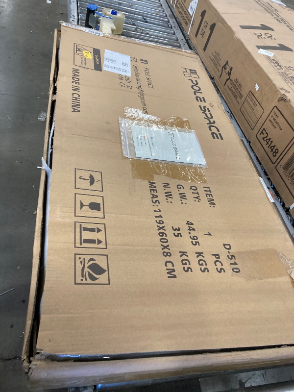 Photo 1 of **THIS BOX CONTAINS TABLE LEGS ONLY **Dining Table, Sintered Stone Kitchen Table, 56" Grey Modern Rectangular Slate Patio Table with Metal Legs, Indoor Outdoor Stone Dining Table for Patio, Backyard, Scratch and Heat Resistant