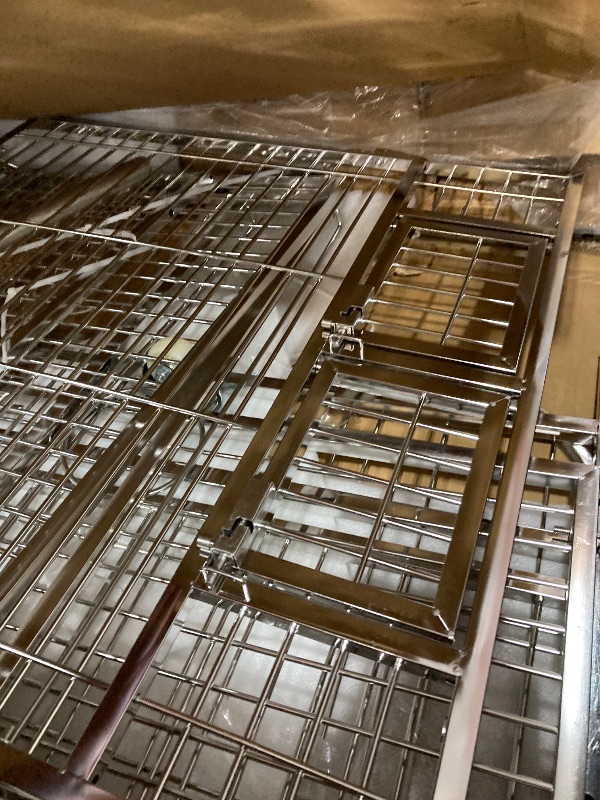 Photo 1 of ********* FOR PARTS ONLY-Side panels, top panels, trays, wheels, accessories all missing************
Prevue Pet Products Imperial Extra Large Stainless Bird Cage 3457