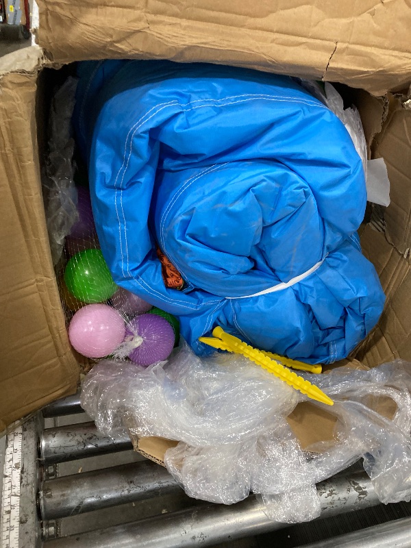 Photo 1 of **************HAS A HOLE THAT NEEDS TO BE PATCHED***********
RETRO JUMP Bounce House,8 in 1 Inflatable Obstacle Course Bounce House,Inflatable Water Slide,Waterslide Park with Climbing Wall,Large Splash Pool,Obstacles,Sprinkles,Bouncy Castle Water Slide