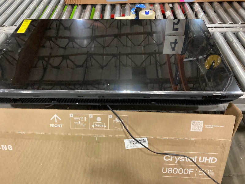 Photo 1 of **SMASHED SCREEN FINAL SALE**Samsung 50-Inch Class Crystal UHD U8000F 4K Smart TV (2025 Model) Endless Free Content, Crystal Processor 4K, MetalStream Design, Knox Security, Alexa Built-in