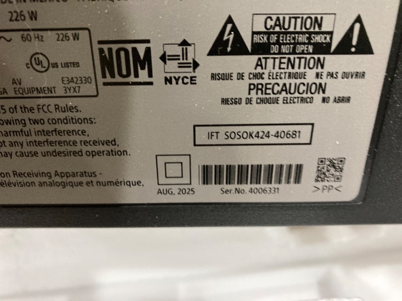 Photo 1 of **SMASHED SCREEN FINAL SALE**Sony BRAVIA 2 II 75 Inch 4K Ultra HD LED Smart TV with Google TV and Exclusive Features for PlayStation®5 (K-75S20M2), 2025 Model