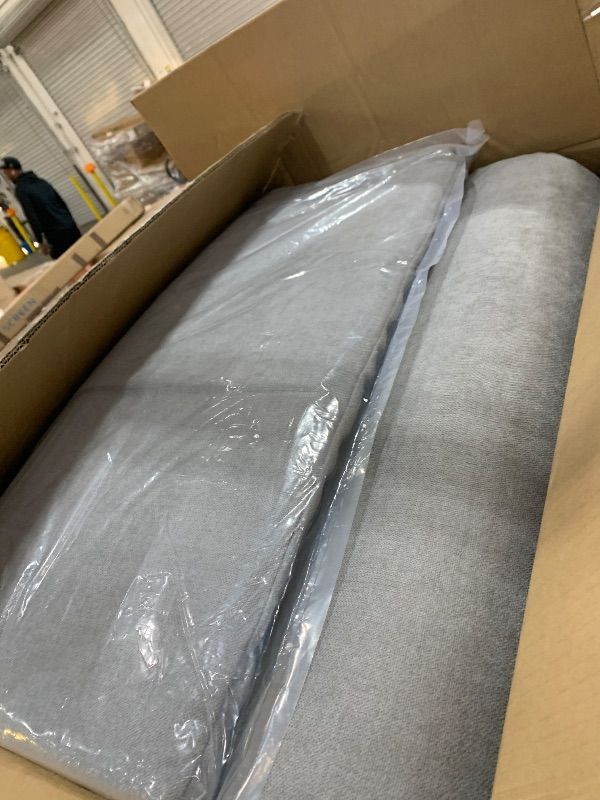 Photo 1 of ****************MISSING HARDWARE/ASSEMBLY PIECES**************************
Shintenchi Sectional Couch, Convertible L Shaped Couch with Storage, Modular Sectional Sofa with Storage Ottoman for Living Room, Apartment, Office, Light Grey