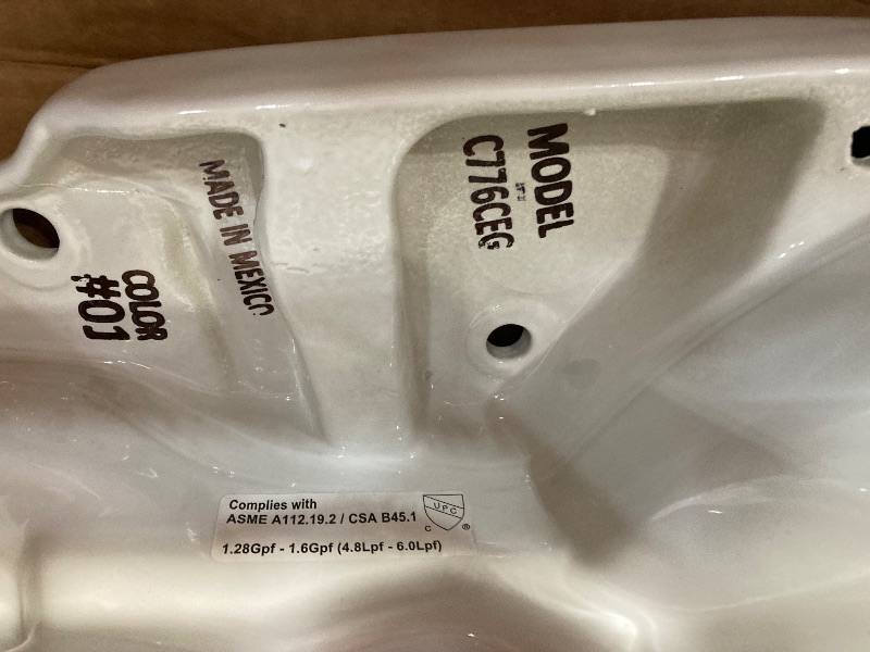 Photo 1 of **TOILET ONLY**TOTO Drake Two-Piece Elongated 1.6 GPF TORNADO FLUSH Toilet