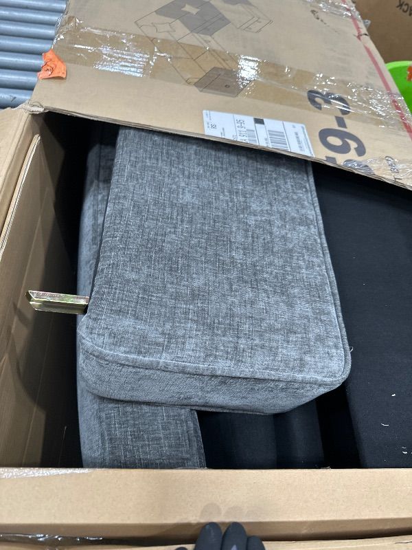 Photo 1 of *** PARTIAL SET - TRUCK PICKUP ONLY *** Merax Modern U-Shaped Cloud Couch Set with Oversized Chaise Lounge, Chenille 6-Seat Sectional Sofa Sleeper Bed with Cup Holders for Living Room Dark Gray