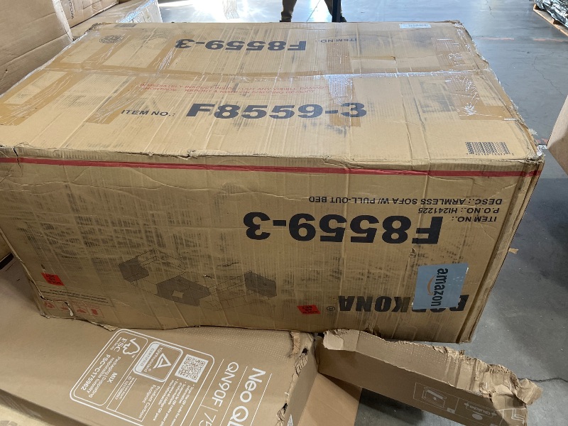 Photo 1 of *** PARTIAL SET - TRUCK PICKUP ONLY *** Merax Modern U-Shaped Cloud Couch Set with Oversized Chaise Lounge, Chenille 6-Seat Sectional Sofa Sleeper Bed with Cup Holders for Living Room Dark Gray