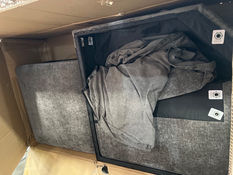 Photo 1 of *** PARTIAL SET - TRUCK PICKUP ONLY *** Merax Modern U-Shaped Cloud Couch Set with Oversized Chaise Lounge, Chenille 6-Seat Sectional Sofa Sleeper Bed with Cup Holders for Living Room Dark Gray