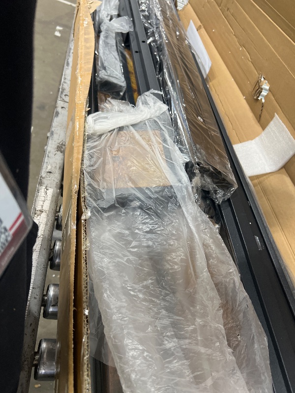 Photo 1 of ******************MISSING HARDWARE****************
DICTAC Twin Size Bed Frame with 2 Storage Drawers & Charging Station Corner Twin Bed Frame with Storage and Led Lights Twin Size Daybed with Upholstered Guardrail for Kids/Teen,Easy Assemble,Gray