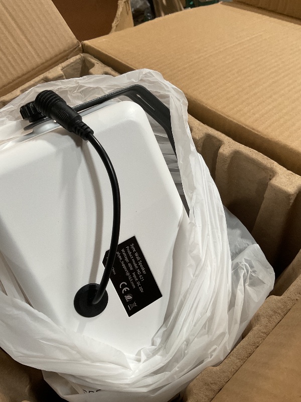 Photo 1 of ***PARTS ONLY***Plyee Audio 400W Outdoor Bluetooth Speakers, Wireless Sync Between Speakers, IPX5 Waterproof, Powerful Bass, Wall Mount for Patio, Porch, Gazebo, Garage, 2-Pack, White(MZ-621)