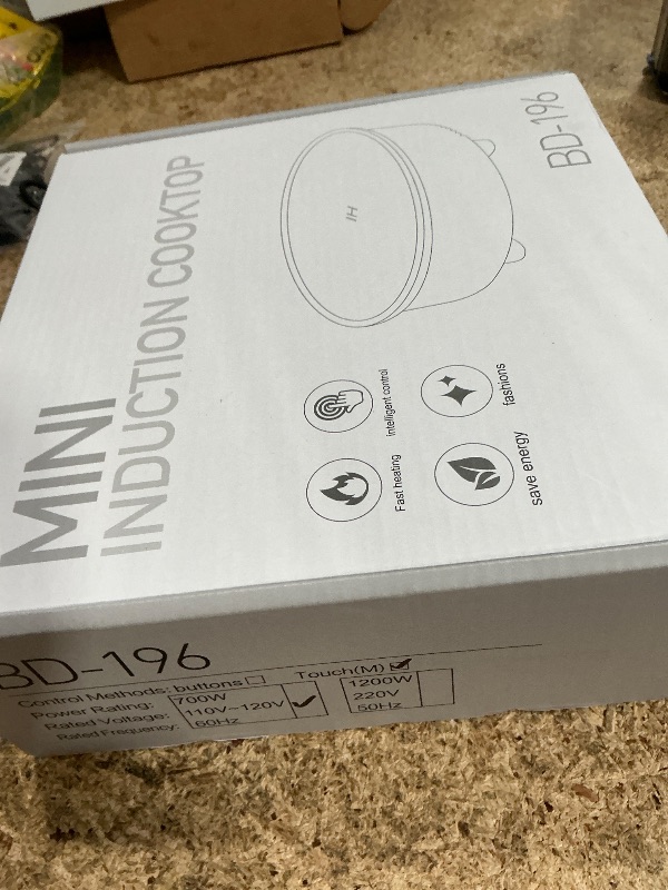 Photo 1 of Abangdun Mini Induction Cooktop, Small Burner 700W/120V Mini Hot Plate Electric Stove Cookter for Traveling Camping small kitchen spaces Small Induction Cooktop for Coffee,Tea & Milk