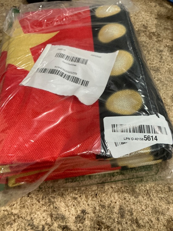 Photo 1 of 2 Pcs 13 x 72 Inch Movie Night Table Runner with Gold Star Design - Red Carpet Decoration for Birthday Party Supplies?red?