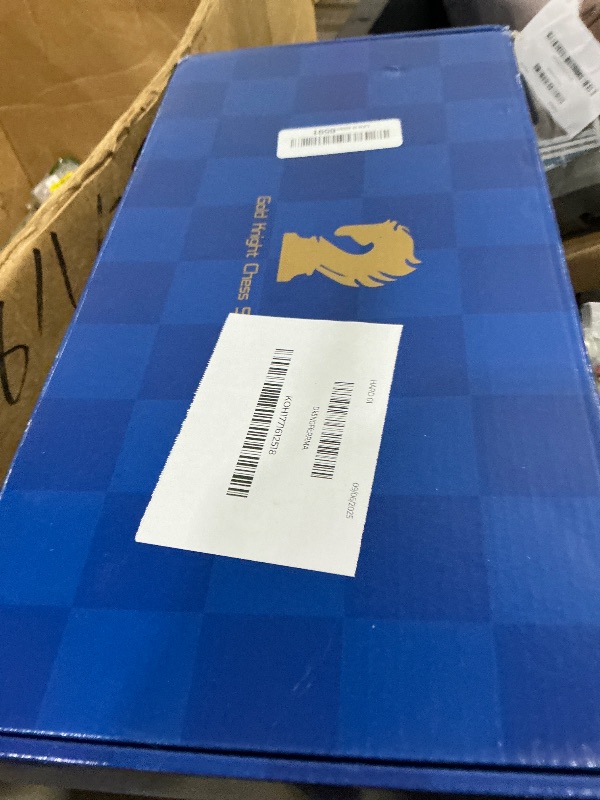 Photo 1 of 15-Inch Magnetic Wooden Chess Set – Foldable Chess Board with Magnetic Wooden Pieces, Portable Travel Chess Set for Adults and Kids, Classic Family Board Game with Secure Storage Box