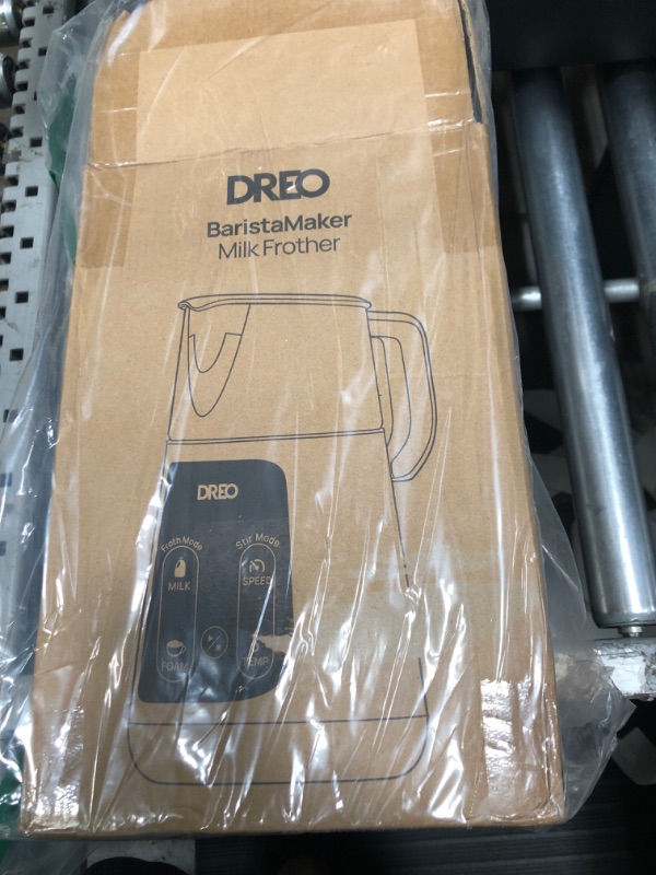 Photo 1 of Dreo All-in-1 BaristaMaker Milk Frother, Electric Foam Frother for Latte Art Microfoam and Coffee, 15oz/450ml Automatic Milk Warmer with 30 Drinks, Dishwasher Safe, Dairy/Plant-Based Milk