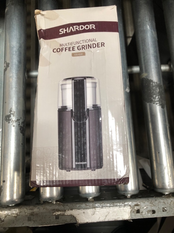 Photo 1 of SHARDOR Coffee Grinder Electric, Spice, Herb, Grinder for Coffee Bean Spices and Seeds with 2 Removable Stainless Steel Bowls, Black