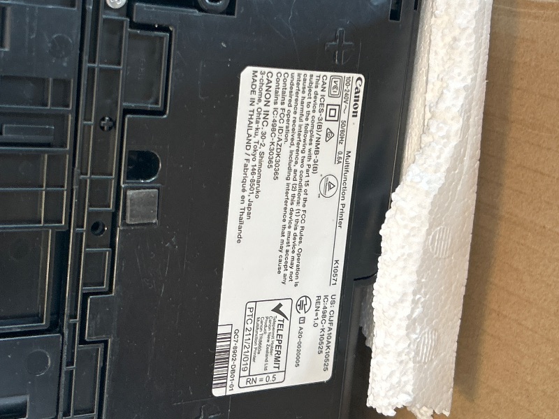 Photo 1 of **SEE NOTES** Pixma Tr8620a All-In-One Inkjet Printer, Copy/Fax/Print/Scan