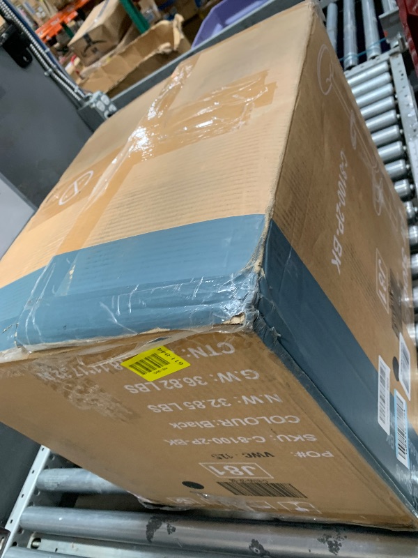 Photo 1 of **************THIS IS ONLY A SET OF 2******************
DUMOS Bar Stools Set of 4, 24 inch Counter Height Bar Stools, Upholstered Modern Kitchen Barstools with Metal Base, PU Leather Saddle Stools for Kitchen Island, Black