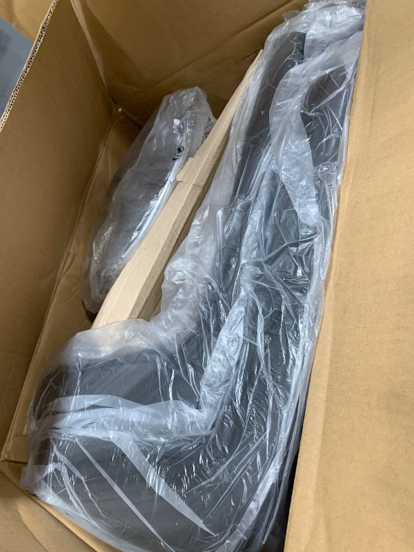 Photo 1 of **************THIS IS ONLY A SET OF 2******************
DUMOS Bar Stools Set of 4, 24 inch Counter Height Bar Stools, Upholstered Modern Kitchen Barstools with Metal Base, PU Leather Saddle Stools for Kitchen Island, Black