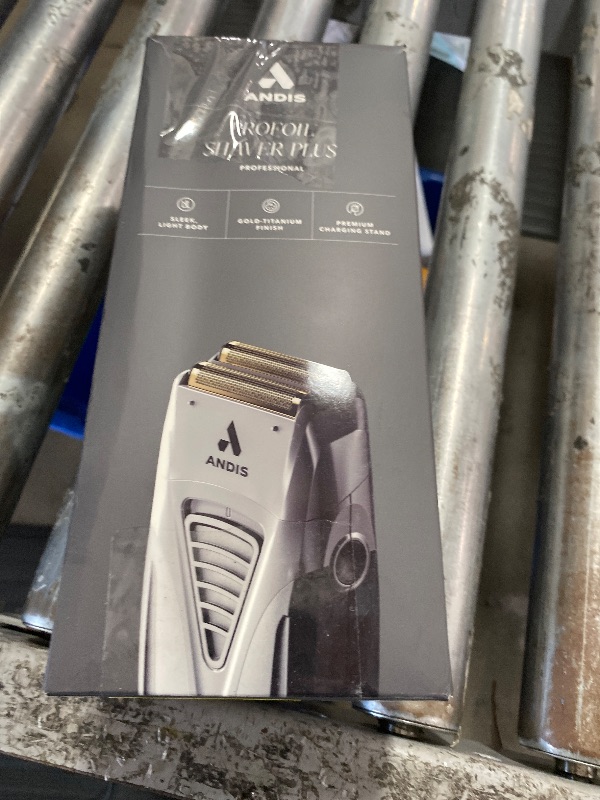 Photo 1 of Andis TS-2 17255 Pro Foil Lithium Titanium Foil Shaver, Cord/Cordless, Smooth Shaving Cordless Shaver with Charger, Black