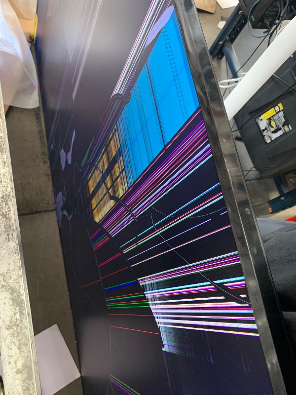 Photo 1 of ****************SCREEN DESTROYED, NON-FUNCTIONAL, FINAL SALE********************
Samsung 85-Inch Class The Frame Pro LS03FW 4K Neo QLED Mini LED Smart TV (2025 Model) Modern Frame Design with Wireless One Connect, NQ4 AI Gen3 Processor, Art Mode, Samsung 
