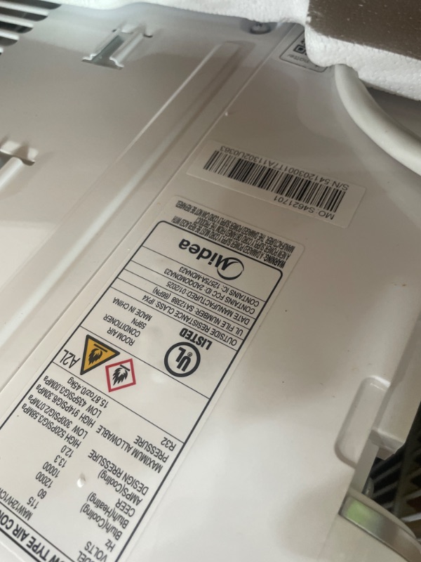 Photo 1 of Midea 12,000 BTU Smart Inverter Air Conditioner Window Unit with Heat and Dehumidifier – Cools up to 550 Sq. Ft., Energy Star Rated, Quiet Operation, Electronic Controls, Remote Control, White