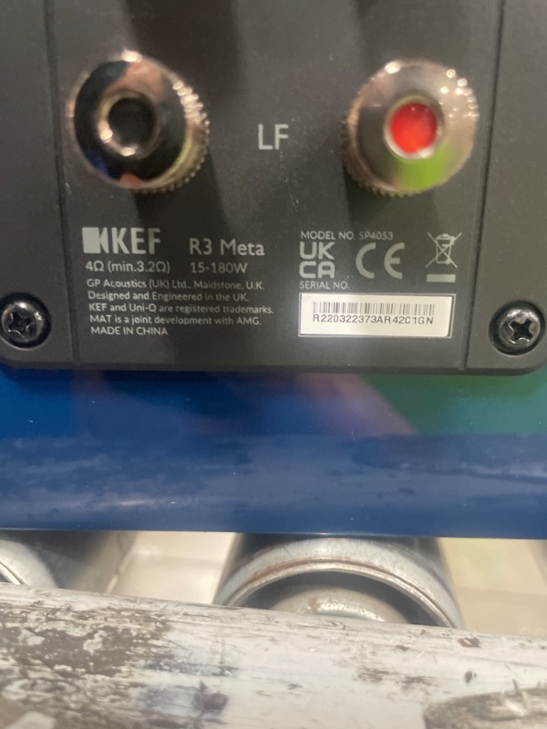 Photo 1 of (MISSING POWER CORDS) (UNTESTED) KEF R3 Meta (Indigo Gloss, Pair)