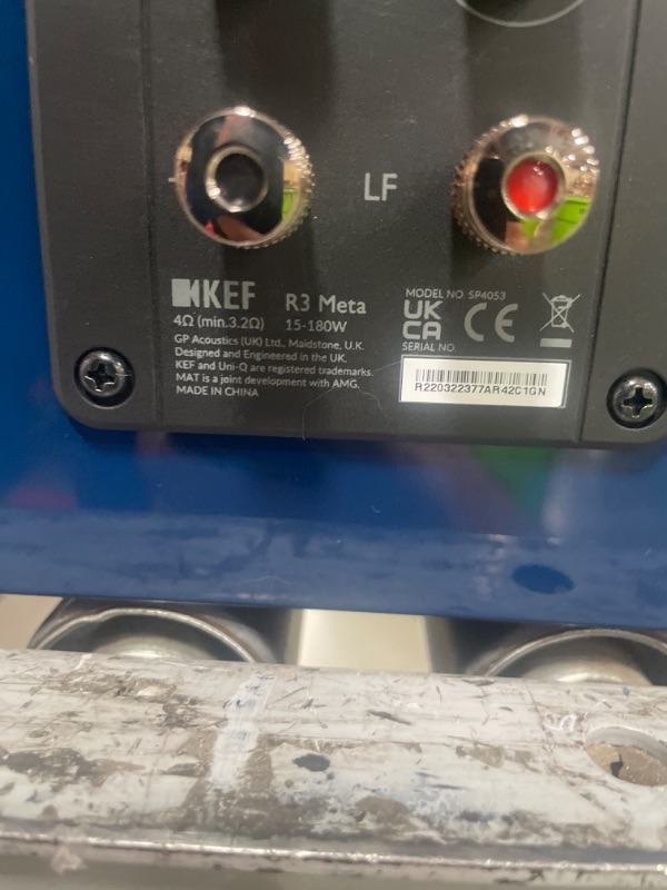 Photo 1 of (MISSING POWER CORDS) (UNTESTED) KEF R3 Meta (Indigo Gloss, Pair)
