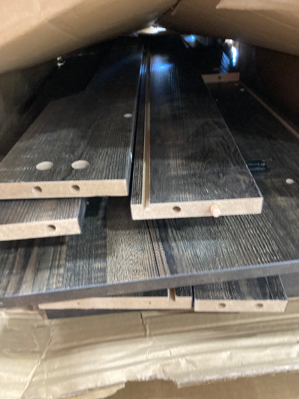 Photo 1 of *** PARTS ONLY *** DWVO Farmhouse 6 Drawer Dresser for Bedroom, 59" Wide Large Modern Dresser TV Stand with Drawers & Bar Handles, Storage Dressers with Power Outlets, Rustic Wood Chest of Drawers, Rustic Oak