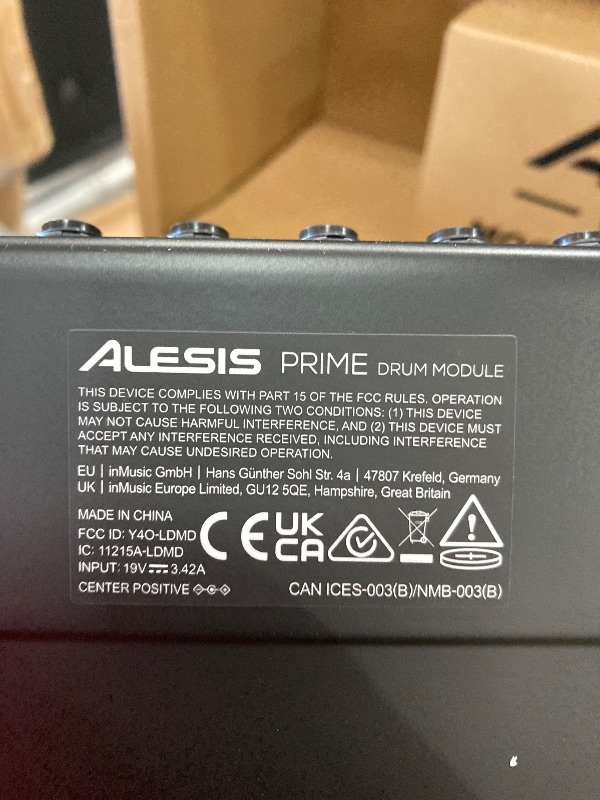 Photo 1 of **1 BOX ONLY MISSING BOX 2 *Alesis Strata Prime Electric Drum Set with Touch Screen, Triple Zone ARC Cymbals, Active Magnetic Hi Hat Controller, Dual-Zone Mesh Heads, 20" Kick, 215 000 Multi-Channel Samples
