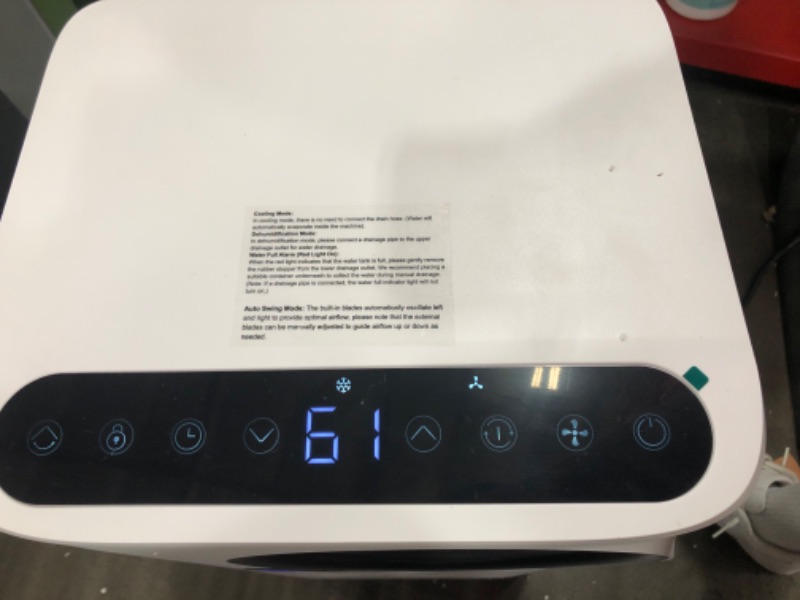 Photo 1 of *** PARTS ONLY *** Portable Air Conditioners, 16000 BTU 6-in-1 Cooling, Dehumidifier & Fan, Ultra Quiet with 24H Smart Timer, Auto Shut-Off & Child Lock for Home/Bedroom/Office