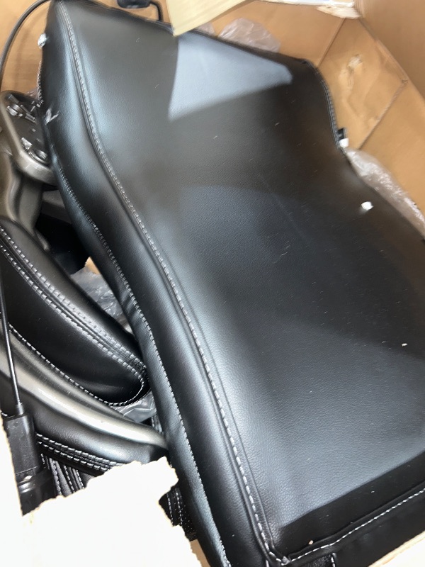 Photo 1 of **************************Missing parts/Parts Only******************
COLAMY Executive Office Ergonomic Chair with Thick Bonded Leather, Flip-up Armrests, High Back Adjustable Height and Tilt for Working, Study, Gaming,Set of 2