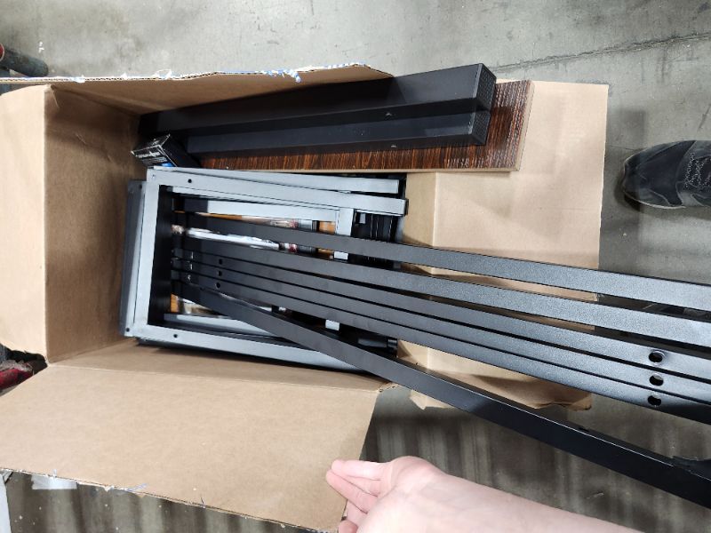 Photo 1 of ************************Missing Table Leg and stool leg*******************
Einhomn 5 Pieces Dining Room Table Set for 4-6, 63" Extendable Kitchen Table Set with 2 Benches & 2 Stools, Small Dining Table Set with Metal Frame & MDF Board, Walnut