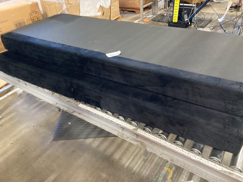 Photo 1 of *****************MISSING PARTS****************
73-Inch Velvet Cloud Cushion Loveseat Sofa W/Pull Out Sleeper Couch Bed, 3-in-1 Multi-Functional Loveseat Sofabed Oversized 3 Fold Convertible Queen Pull Out Sleeper Couch Bed for Living Room Bedroom
