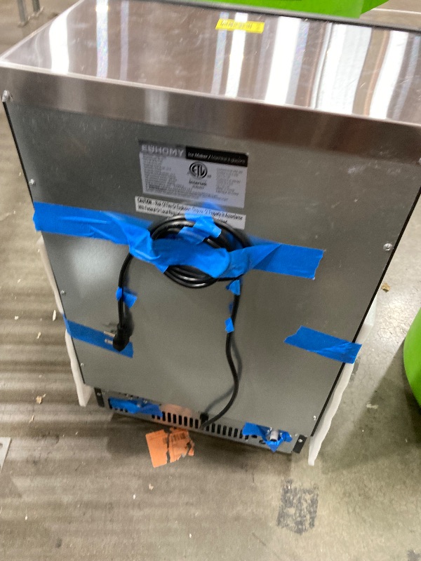 Photo 1 of ** water inlet tab is broken ** Commercial Ice Maker Machine - 95lbs Daily Production, 33lbs Ice Storage, Stainless Steel Freestanding & Under Counter Ice Maker, Ideal Ice Maker for Home/Bar/Restaurant/Outdoor Activities