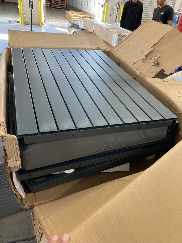 Photo 1 of **PARTIAL SET PARTS ONLY **
Aluminum Patio Furniture Set with Coffee Table, Outdoor Sectional Patio Set with Washable Thick Cushions, Patio Conversation Sets for Porch, Pool Side, Deck (Gray, 5 Piece / 7-Seats)