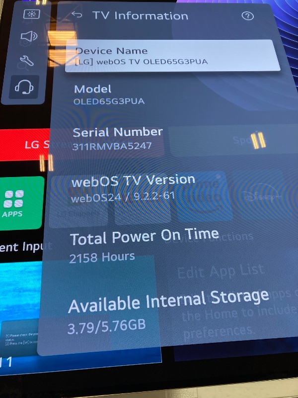 Photo 1 of LG G3 Series 65-Inch Class OLED evo 4K Processor Smart Flat Screen TV for Gaming with Magic Remote AI-Powered Gallery Edition OLED65G3PUA, 2023 with Alexa Built-in
