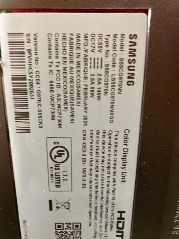 Photo 1 of Samsung 55" Odyssey Ark 2nd Gen 4K UHD 1000R Curved Gaming Monitor, 165Hz, 1ms, 4 Input Multi View, Quantum Mini-LED, AMD FreeSync Premium Pro, HDR 10+, Height Adjustable Screen, LS55CG970NNXGO