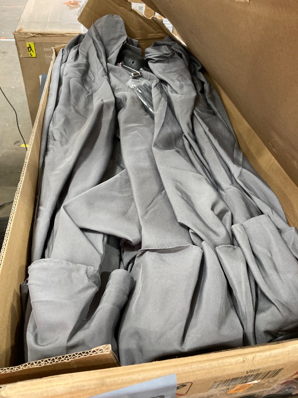 Photo 1 of *****************MISSING BASE POLE*****************
Shintenchi 16FT Large Patio Umbrella with Base, Outdoor Double-Sided Rectangular Umbrella, Market Umbrella with Crank Handle for Poolside Lawn Garden, Gray