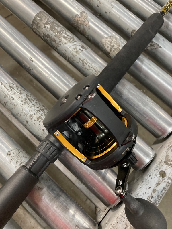 Photo 1 of *** PARTS ONLY *** PENN 7' Squall II Lever Drag Fishing Rod & Size 60 Reel Combo, Heavy Power, Fast Action, Right Handle Position, Full Graphite Body and Sideplate Construction