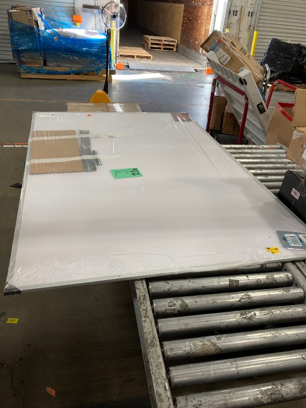 Photo 1 of ***MINOR DAMAGE TO FRONT TOP RIGHT CORNER *** VIZ-PRO Dry Erase Board/Magnetic Whiteboard, 72 x 48 Inches, Large Wall Mounted Board for School Office and Home 6' x 4'