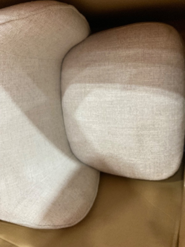 Photo 1 of **1 CHAIR ONLY **KISLOT Upholstered Dining Chair with Casters No Assembly Linen DeskChair Wingback Single Sofa for Kitchen Diningroom Bedroom Readingroom,