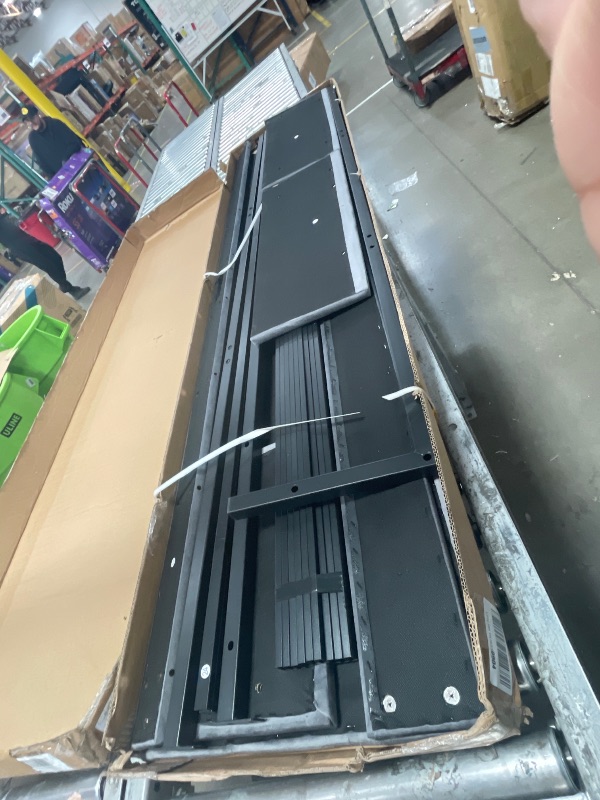 Photo 1 of ****partial set ** box 1 of 2 only***
YITAHOME King Size Bed Frame with 3 Storage Drawers and RGB LED Lights, Velvet Upholstered Bed with Charging Station and Storage Headboard, No Box Spring Needed, Easy Assembly, Noise-Free, Grey